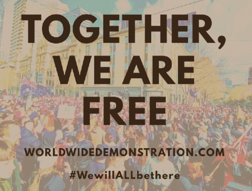 Οι πολίτες σε όλο τον κόσμο στέκονται ενωμένοι : World Wide Rally For Freedom